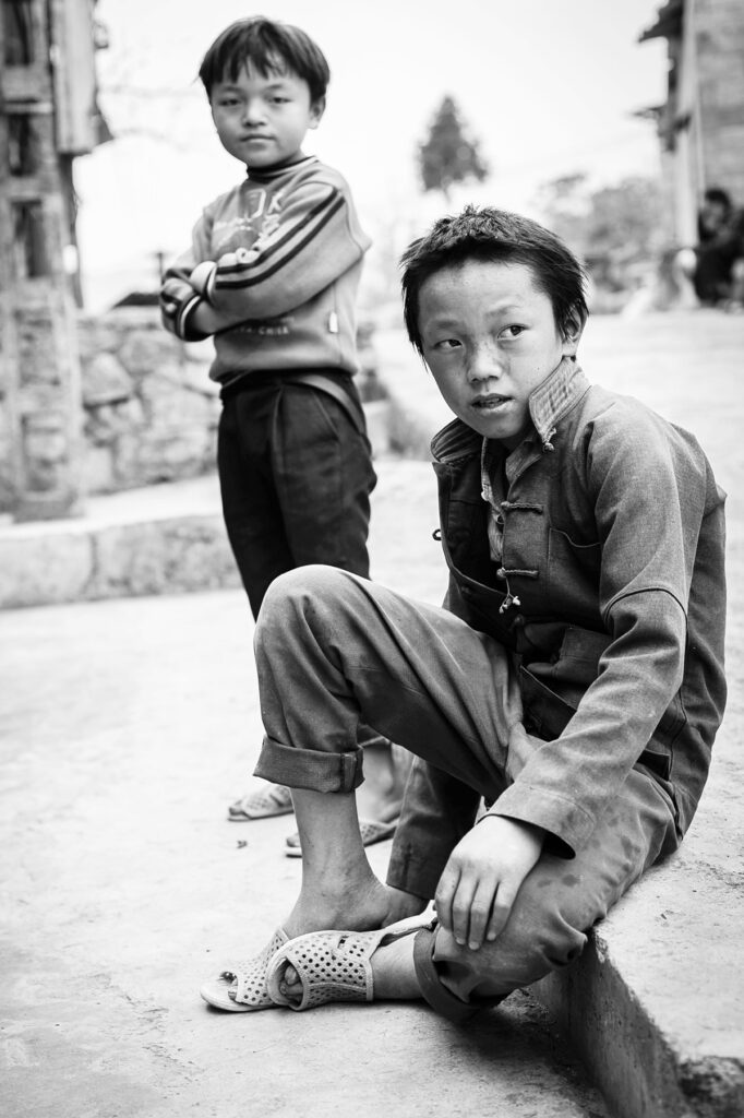 BW_portrait_child_HaGiang_Vietnam_photograph_art