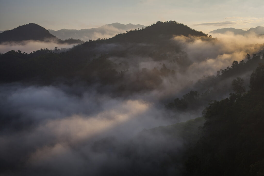 Moody Landscape Vietnam travel photography of mountains Hoang Su phi