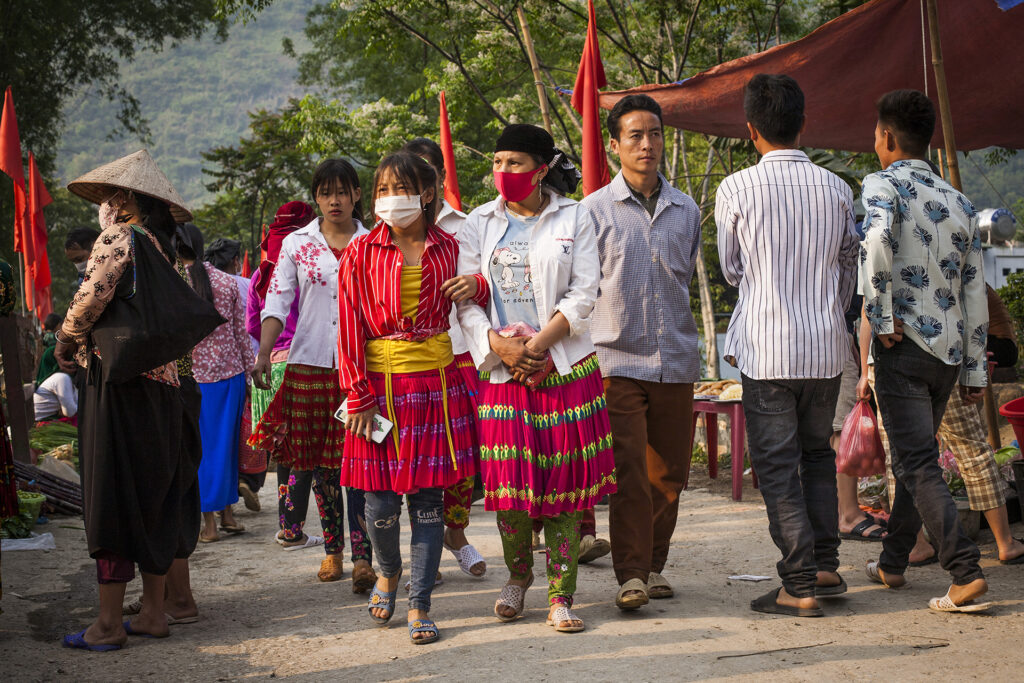Colorful Hmong people of Duc Gia, Ha Giang, Vietnam