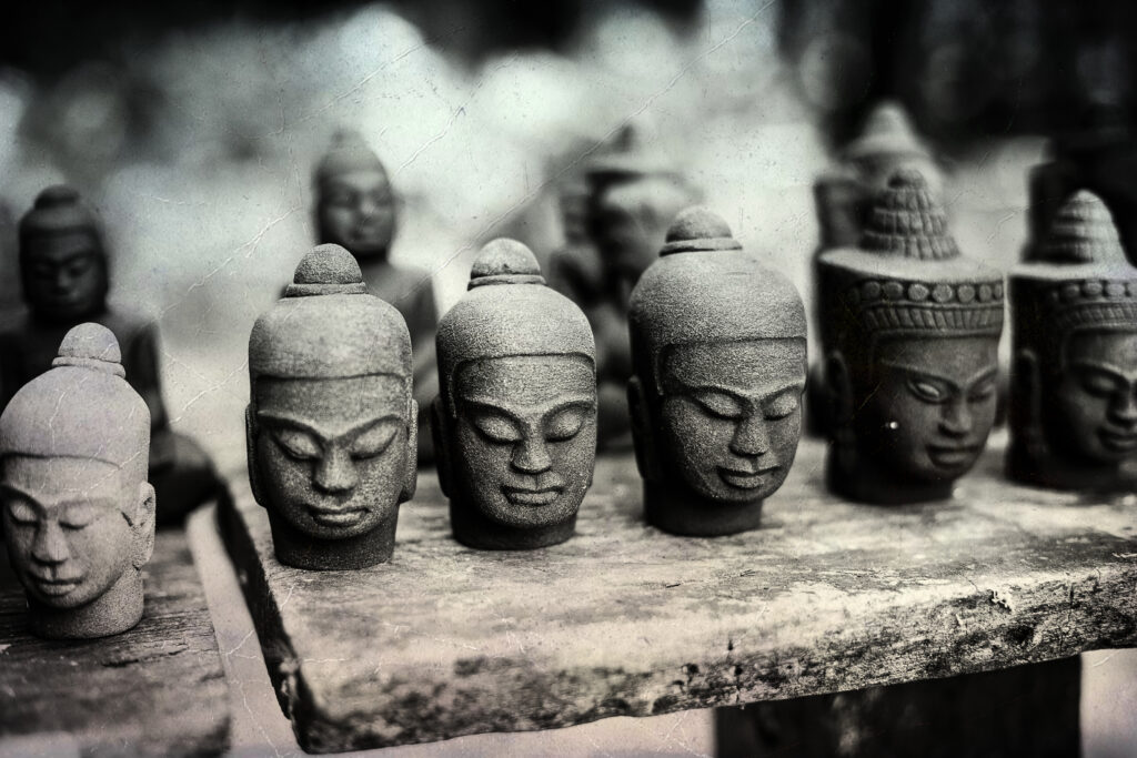 Angkor Wat, stone figures, stone carvings